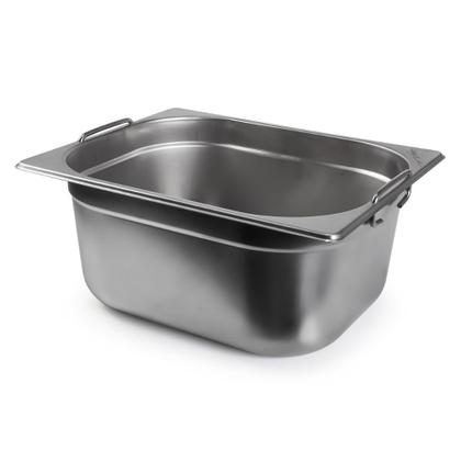 Imagem de Kit Duas Cubas Gastronomica Padrão Gn 1/2 150mm Inox com Alça Weck