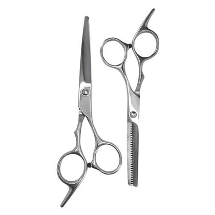 Imagem de Kit Duas Tesouras Profissionais Com Estojo Pente Corte Profissional Salão Cabelo Masculino Feminino