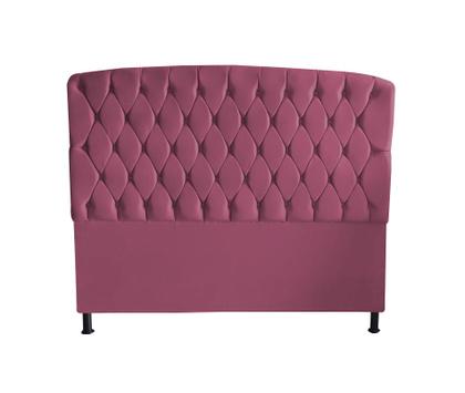 Imagem de Kit Dubaí Cabeceira De Cama Box Casal E Recamier Baú Solteiro 90 cm Suede Rosa Bebê Do Lar Móveis