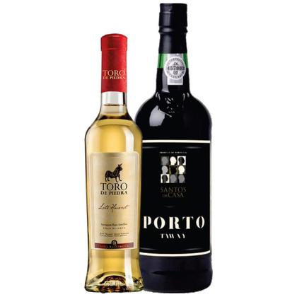 Imagem de KIT Dulçor  Vinho Branco Late Harvest Porto Tawny 375ml 750ml