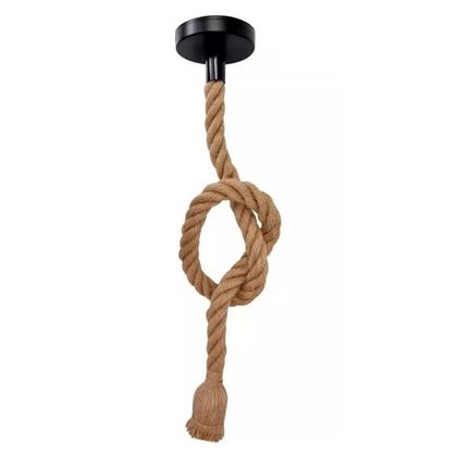 Imagem de Kit Duplo Pendente de Teto Corda Sisal 1m Premium Rústico e Sofisticado