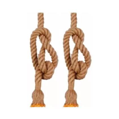 Imagem de Kit Duplo Pendente de Teto Corda Sisal 1m Premium Rústico e Sofisticado