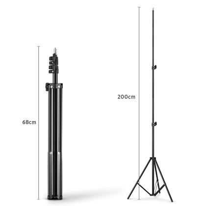 Imagem de Kit Duplo Softbox Quádruplo com Lâmpadas de LED Bivolt e Tripés 2M T-Photo