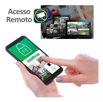 Imagem de Kit Dvr 4 Canais inteligente Intelbras Imhdx 3004 Full Hd + Cabo + fonte + Conectores C/Hd 320GB