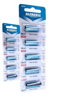 Imagem de Kit e Conjunto com 5 Pilhas Bateria Alcalina 23A 12V