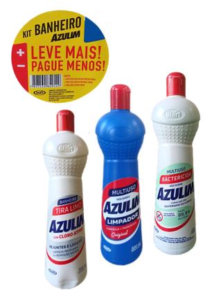 Imagem de Kit Econômico Banheiro Azulim com 03 produtos
