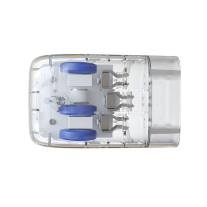 Imagem de Kit econômico c/ 3 protetores contra surtos clamper pocket fit 3p 10a transparente