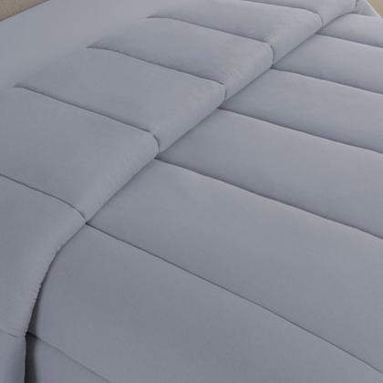 Imagem de Kit Edredom Casal King 04 Pçs Malha 100% Algodão Dupla Face Liso