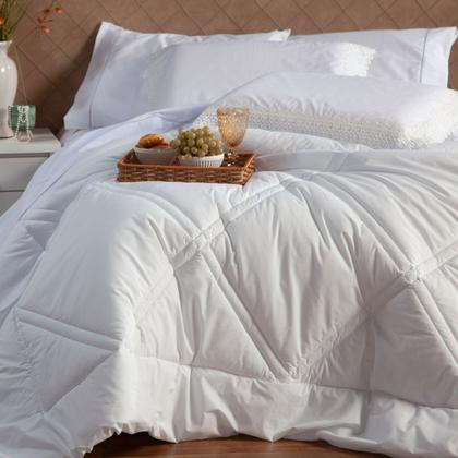 Imagem de Kit Edredom CASAL PADRÃO 03 Peças Liso Florença Guipir Dupla Face com Fronhas Tecido Percal Algodão 200 Fios Macio Conjunto Jogo Cama Cobertor Renda