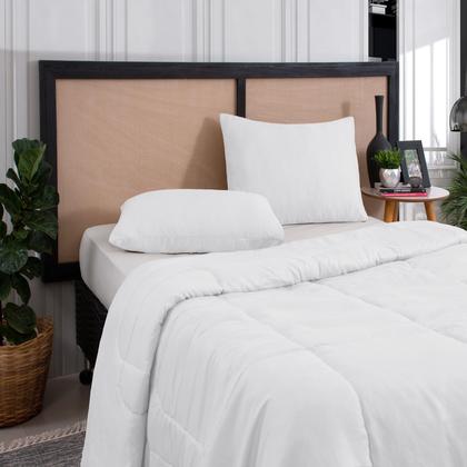 Imagem de Kit Edredom Casal Queen 3 Peças Margarida Cama Box