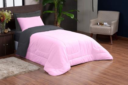 Imagem de Kit Edredom Ternura Solteiro 4 Peças Dupla Face