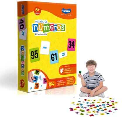 Imagem de Kit Educativo Caixinha De Numeros 164 Peças 2488 - Toyster
