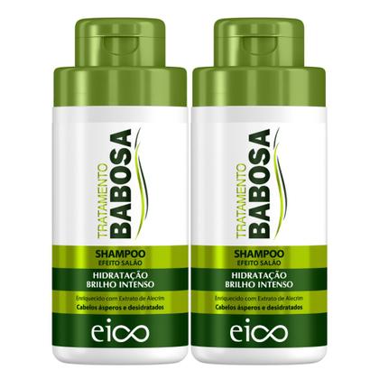 Imagem de Kit Eico Babosa Shampoo Condicionador 450ml + Máscara Creme Hidatação 1kg