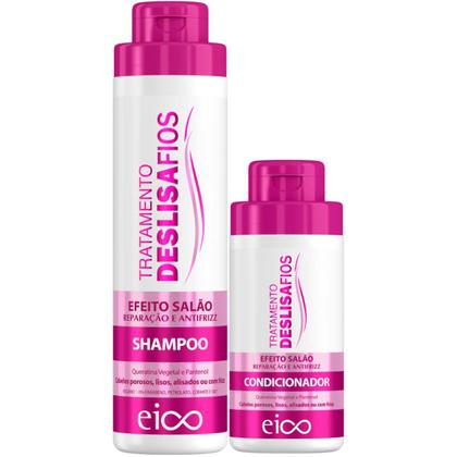 Imagem de Kit Eico Deslisa Fios Shampoo 800ml + Condicionador 450ml