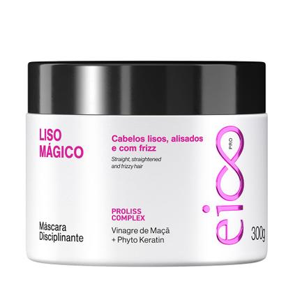 Imagem de Kit Eico Liso Mágico Pós Progressiva Shampoo + Condicionador 300ml + Máscara Hidratação Antifrizz 300g