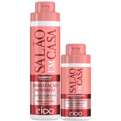 Imagem de Kit Eico Salão em Casa Hidratação Intensiva Shampoo 800ml + Condicionador 450ml