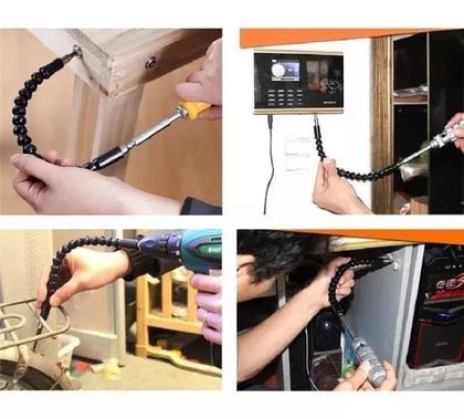 Imagem de Kit eixo extensor flexível universal parafusadeira - Bestfer
