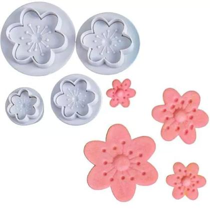 Imagem de Kit ejetor flor primavera para preenchimento com 04pcs