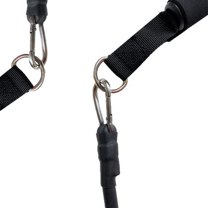 Imagem de Kit Elástico Extensor 11 Itens Treino em casa Academia Yoga Pilates Funcional Fisioterapia Alongamento