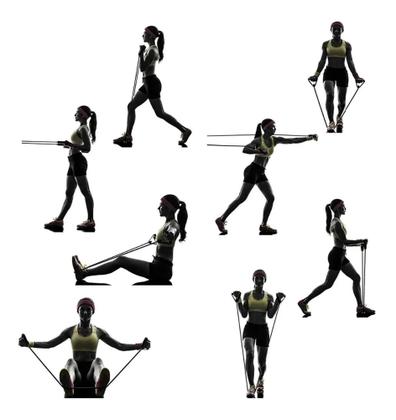 Imagem de Kit Elástico Extensor Power Multi Funcional - Completo 11pcs - Mb