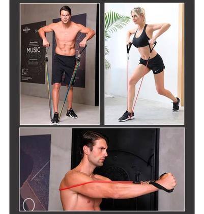Imagem de Kit Elástico Extensor Power Multi Funcional - Completo 11pcs - Mb
