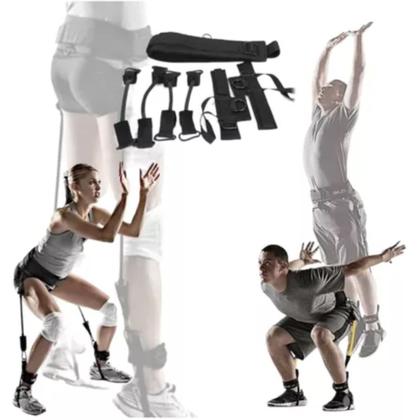 Imagem de Kit Elastico Extensor Treino Academia Exercícios Em Casa