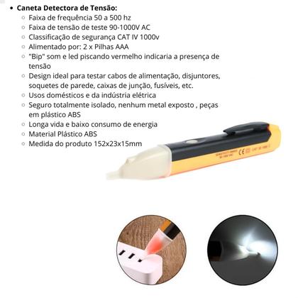 Imagem de Kit Eletricista Profissional Completo Alicate Terminais