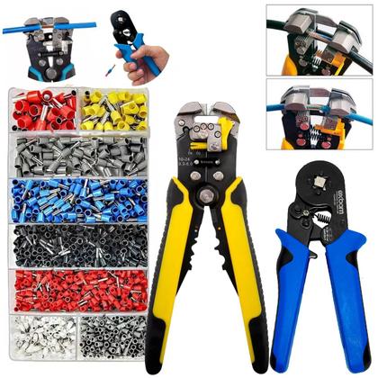 Imagem de Kit Eletricista Profissional Completo Peças com  Lupa Led