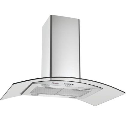 Imagem de Kit Eletro Coifa Ilha 90cm + Cooktop 5B Tripla Chama Safanelli