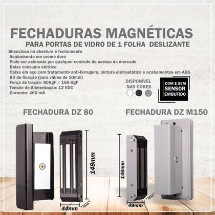 Imagem de Kit Eletroíma Dz M150 Porta Vidro Correr Controle