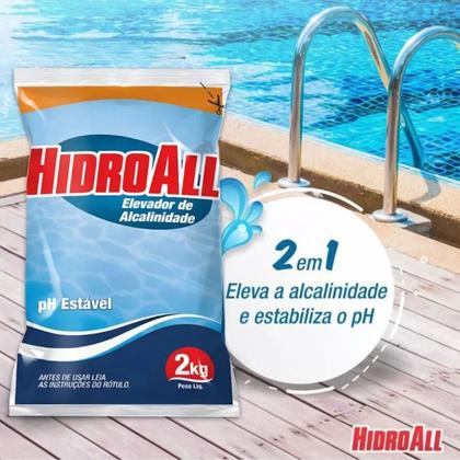 Imagem de Kit Elevador Alcalinidade Com Elevador de Ph Barrilha 2kg