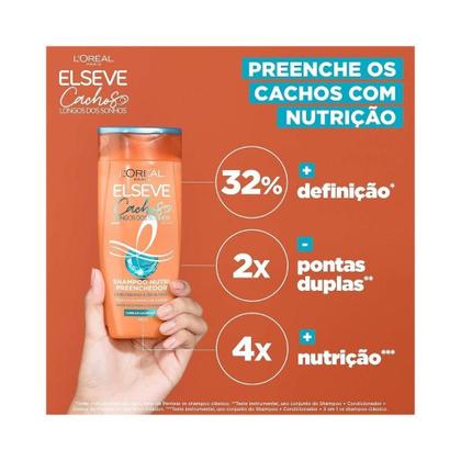 Imagem de Kit Elseve Cachos Dos Sonhos 3 Sh 200Ml+1 Cond 200Ml+1 Creme
