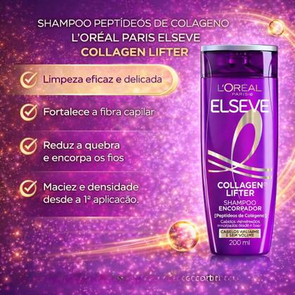 Imagem de Kit Elseve Collagen Lifter - Shampoo + Cond 200ml + Máscara + Sérum