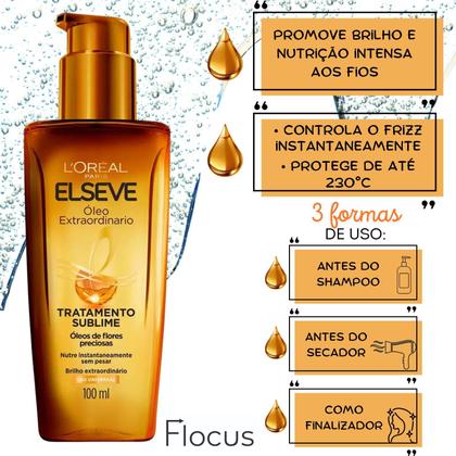 Imagem de Kit Elseve Elixir Glycolic Gloss Óleo Extraordinário Loreal