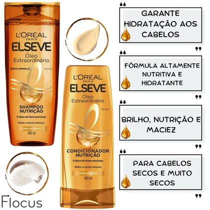 Imagem de Kit Elseve Glycolic Gloss Hidra Oleo Extraordinario Sonhos
