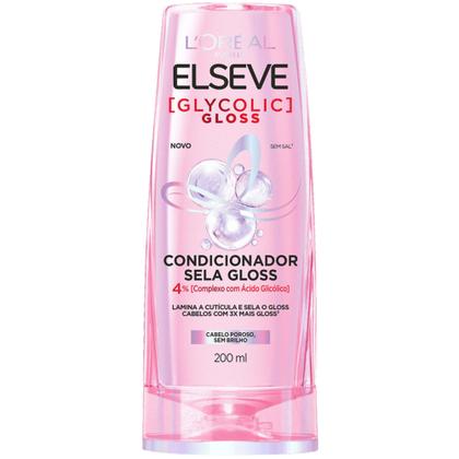 Imagem de Kit Elseve Glycolic Gloss Shampoo 200ml  Condicionador 200ml  Creme de Pentear 250ml Loreal Paris Brilho