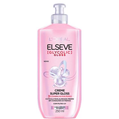 Imagem de Kit Elseve Glycolic Gloss Shampoo 200ml  Condicionador 200ml  Creme de Pentear 250ml Loreal Paris Brilho