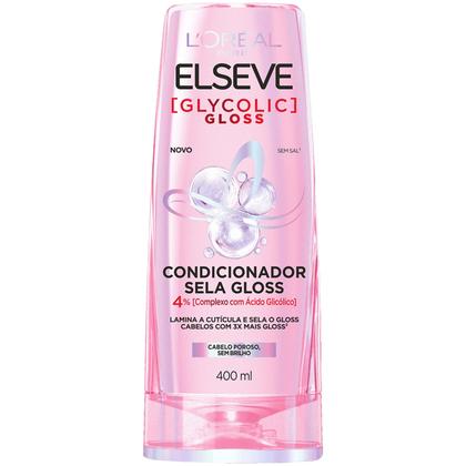 Imagem de Kit elseve glycolic gloss shampoo  condicionador 400ml loreal paris