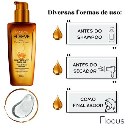Imagem de Kit Elseve Hydra Hialurônico Óleo Extraordinário Paris Creme