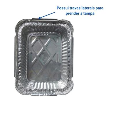 Imagem de KIT Embalagem Marmitex 250ml Com Tampa PET 200UN