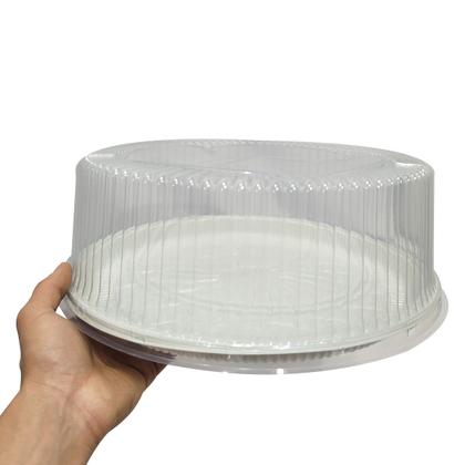 Imagem de Kit Embalagem Plástica Multiuso Redonda Para Bolo BP60 Pacote Com 10 Unidades