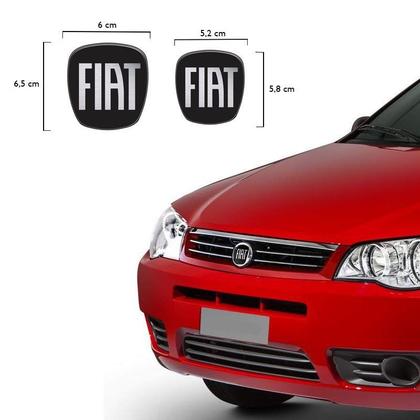 Imagem de Kit Emblema Adesivo Black Piano Palio Fire Economy 10/17