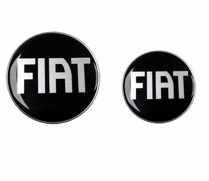 Imagem de Kit Emblemas Palio Fire Weekend 2004/08 Fiat Black Resinado
