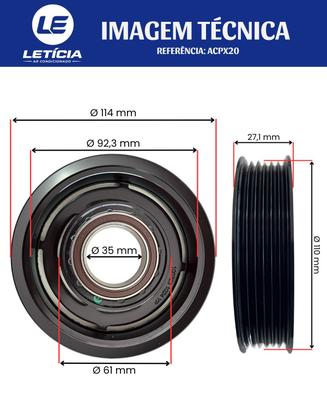Imagem de Kit Embreagem Compressor Fiat Toro Renegade Compass Diesel
