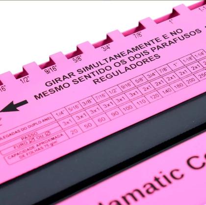 Imagem de Kit Encadernadora de Wire-O 2X1 + 100 Capas A4 + 100 Wire-O