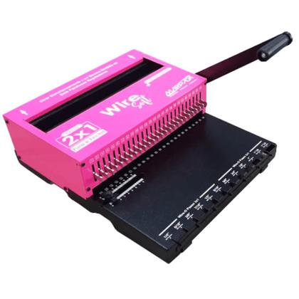 Imagem de Kit Encadernadora de wire-o Soft 2x1 + 100 Capas A4 e Wire-o