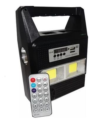 Imagem de Kit Energia Solar Para Acampamento Com Rádio Fm + 3 Lâmpadas De Leds