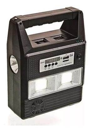 Imagem de Kit Energia Solar Para Acampamento Com Rádio Fm + 3 Lâmpadas De Leds