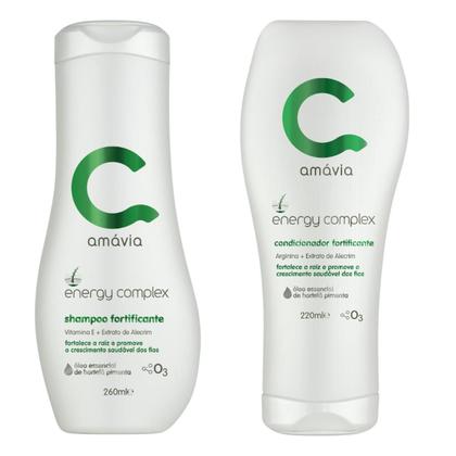 Imagem de Kit energy complex shampoo + condicionador amávia