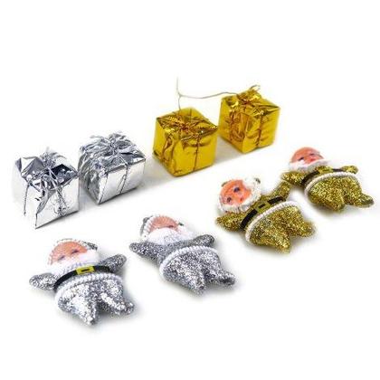 Imagem de Kit enfeite pendente papai noel com presente árvore natal